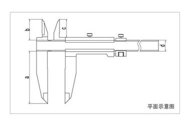 สแตนเลส Vernier Caliper 600 มมขากรรไกรปรับสายการบินปรับ