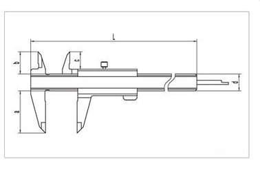 OEM ความลึกและขั้นตอนในสแตนเลส Caliper / ดิจิตอล Caliper 0-150mm
