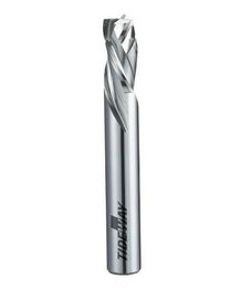 ไมโคร - ข้าวแข็งคาร์ไบด์ 3 ขลุ่ยบีบอัดเกลียว Bits CNC Bits คาร์ไบด์สำหรับการตัดไม้
