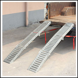 เคลือบสังกะสีเหล็กพับลาด 1000LBS สำหรับรถตู้ / รถพ่วง 440ctns 98x24x11CM