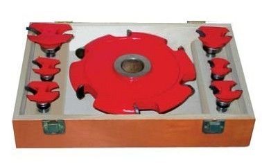 บิตเราเตอร์ที่กำหนดเองชุดสีแดงทาสีสำหรับการตัดไม้ธรรมชาติ MDF, HDF