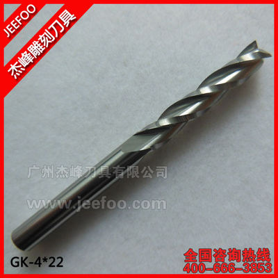4 * 22 3 ฟันคาร์ไบด์มิลเกลียวตัดไม้ CNC Router Bits เครื่องมือตัดสำหรับเครื่องซีเอ็นซี